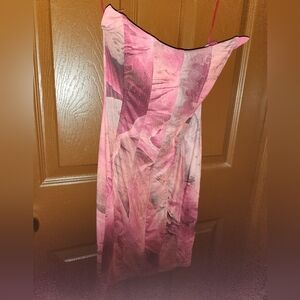 AKIRA Strapless Pink and Purple Dress